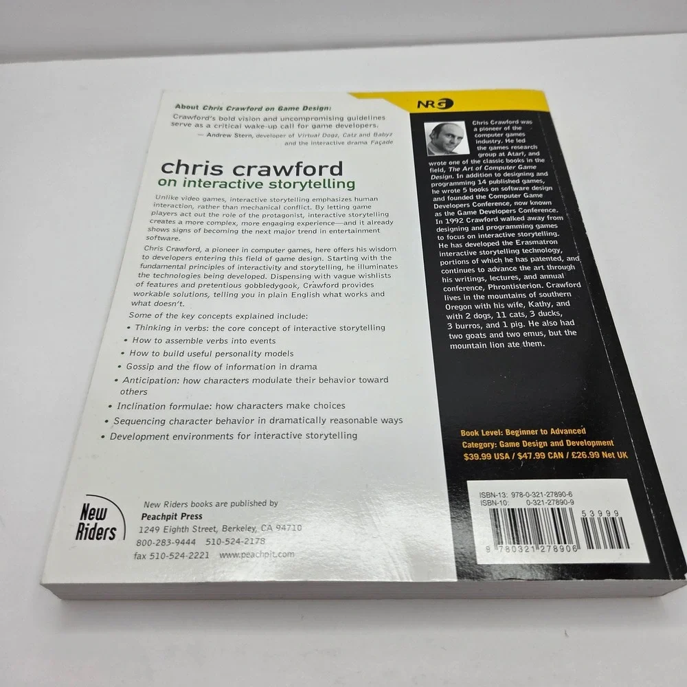 Chris Crawford on Interactive Storytelling Book Game Design Narrative New Riders